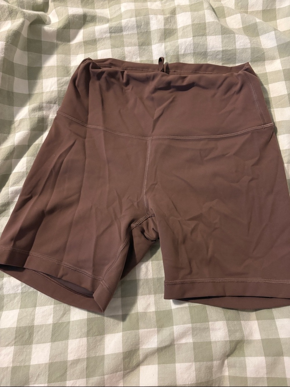 lululemon athletica Brown High-Rise Bike Shorts
